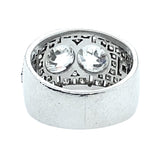 Art Deco platinum and diamond toi e moi ring