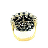 Chrysoberyl gold and silver antique ring