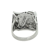 Art Déco platinum and diamond ring