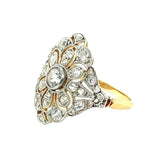 Edwardian gold and platinum diamond ring 1900