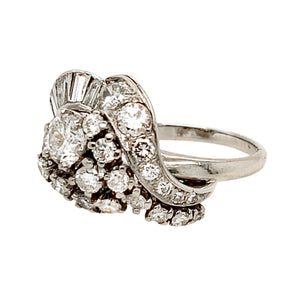 Retro Shell diamond ring