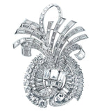 An Art Déco platinum and diamond brooch