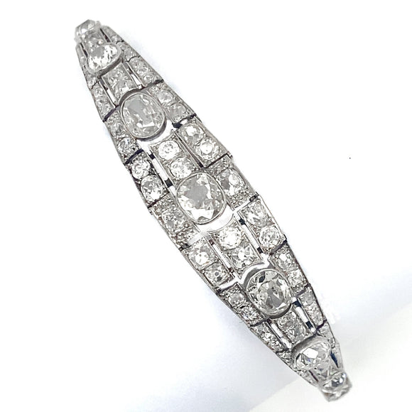 
      
        
      
    
    
      
        
      
    
    
      
        
      
    
    
      
        
      
    
    
      
        
      
    
    
An Art Déco platinum, brilliant-cut and cushion-cut diamond bracelet. France, 1930.
