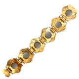 Antique gold and agate bracelet