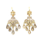 Antique diamond chandelier earrings