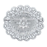 Mario buccellati white gold and diamond “Tulle” brooch, 1970