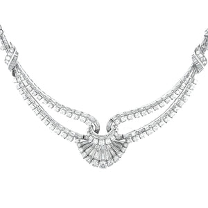 Art Deco platinum and diamond necklace, 1930
