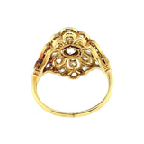 Edwardian gold and platinum diamond ring 1900