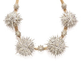 Important antique diamond star necklace-tiara. 1890