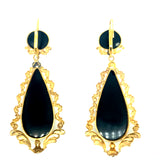 Antique gold and  micromosaic earrings, Victorian