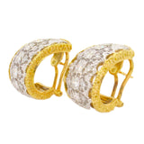 Buccellati, gold and diamond earrings