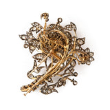 Important Antique diamond trembling brooch. 1850