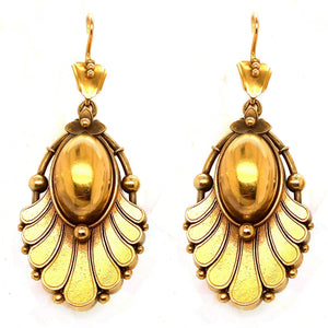 Victorian gold earrings