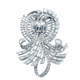 An Art Déco platinum and diamond brooch